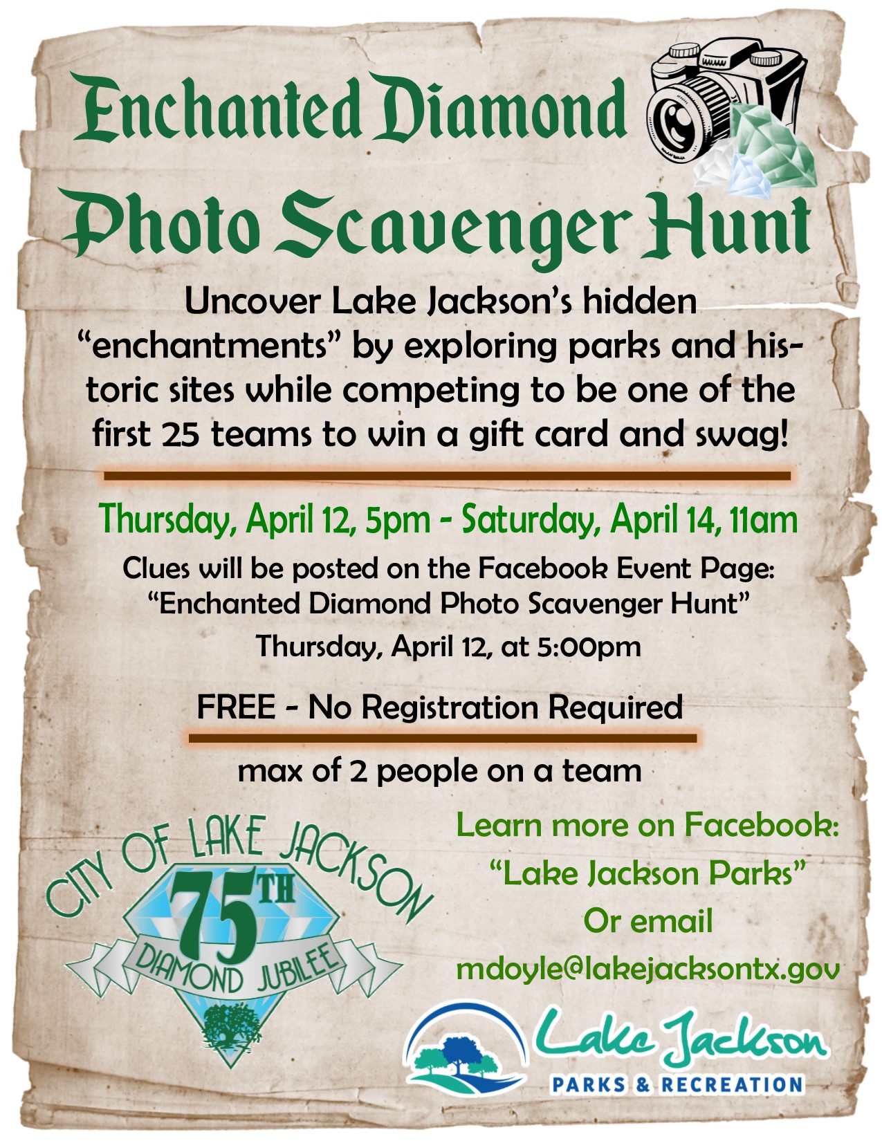 scavenger hunt flyer